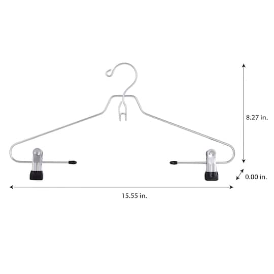 Organize It All Metal Hangers with Clips, 2ct.